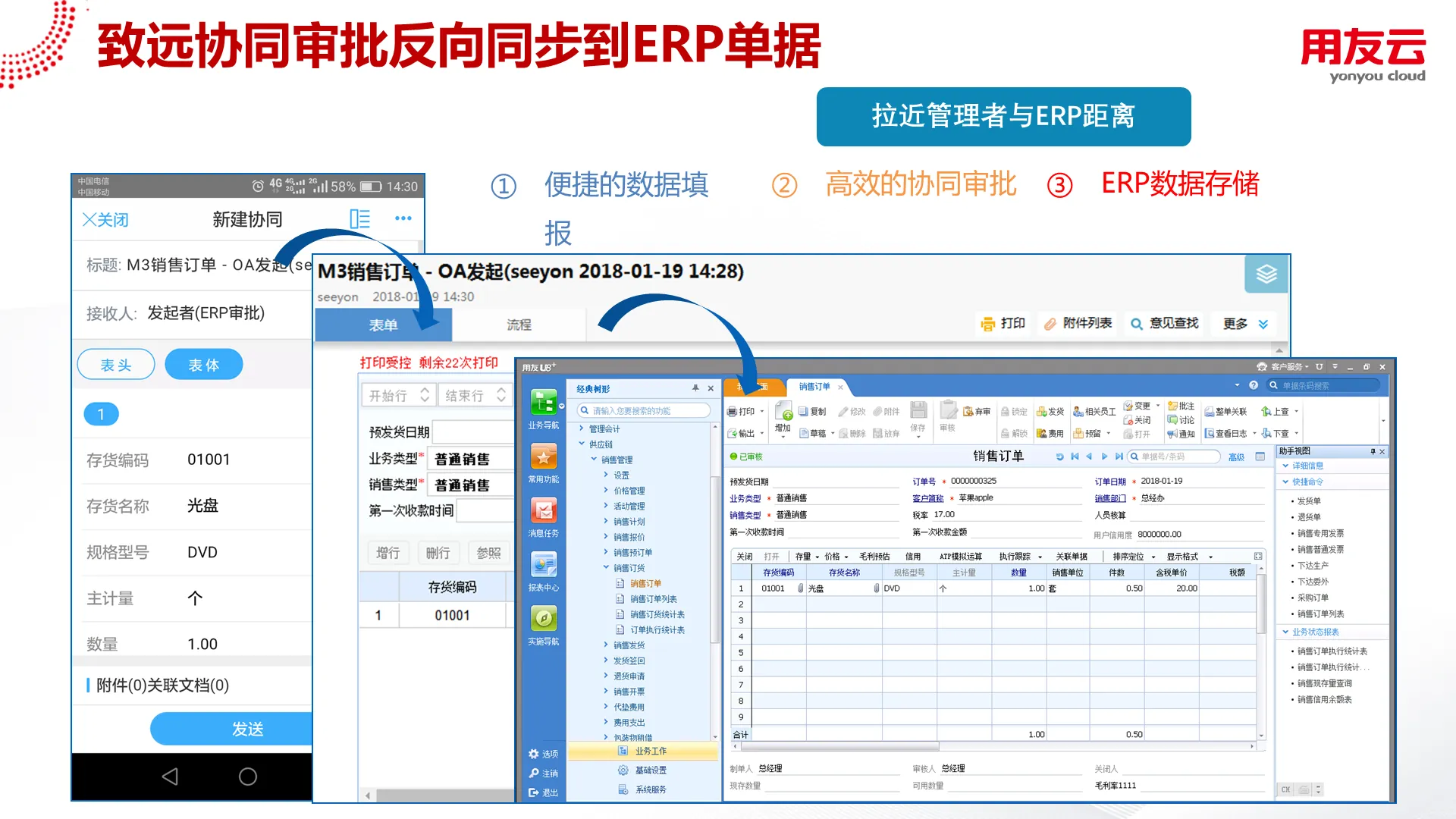 致远协同审批反向同步到ERP单据