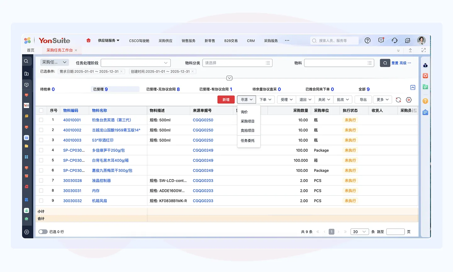 采购寻源
