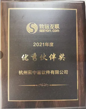 致远互联优秀伙伴奖